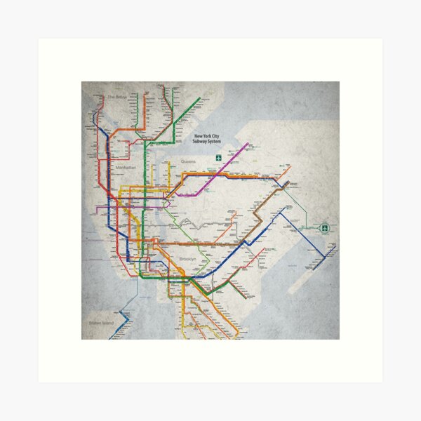 Item preview, New York City Subway Map designed and sold by Christopher Arndt.