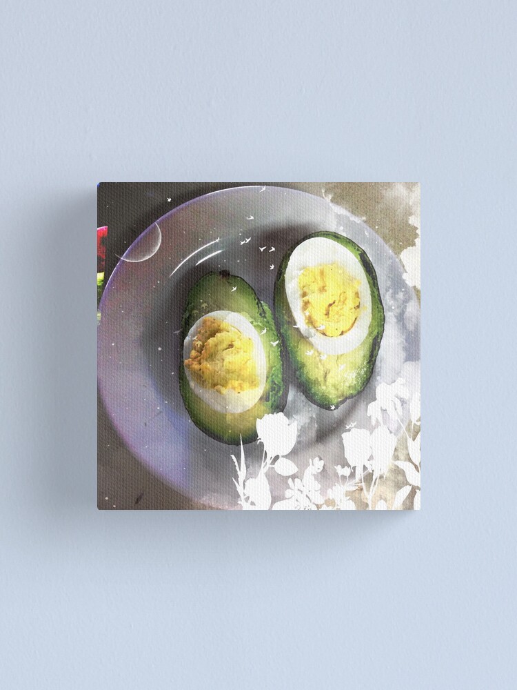 Thumbnail 2 of 3, Canvas Print, “Midnight Snack” - She Likes to Cook designed and sold by CarmelArtist.