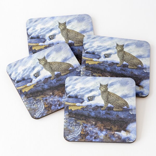 Item preview, Bobcat by the Brook in Winter designed and sold by kenmo.