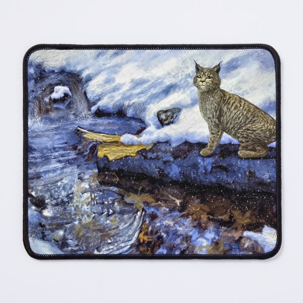 Item preview, Bobcat by the Brook in Winter designed and sold by kenmo.