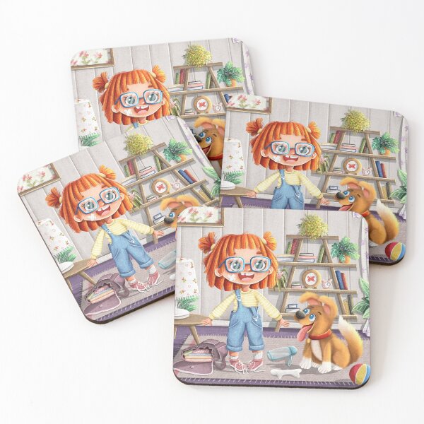 Item preview, Alexie and the Dog | Nerdy | kid and Dog | Messy kid | naughty child | playful and funny designed and sold by Illustratorpooh.