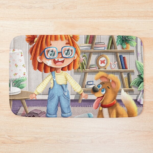 Item preview, Alexie and the Dog | Nerdy | kid and Dog | Messy kid | naughty child | playful and funny designed and sold by Illustratorpooh.
