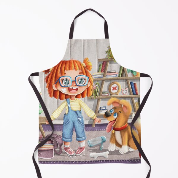 Item preview, Alexie and the Dog | Nerdy | kid and Dog | Messy kid | naughty child | playful and funny designed and sold by Illustratorpooh.