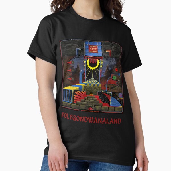 Vista previa del artículo con la obra «Camiseta esencial de King Gizzard y The Lizard Wizard de Polygondwanaland 2021», diseñado y vendido por TrendyandArtsy.