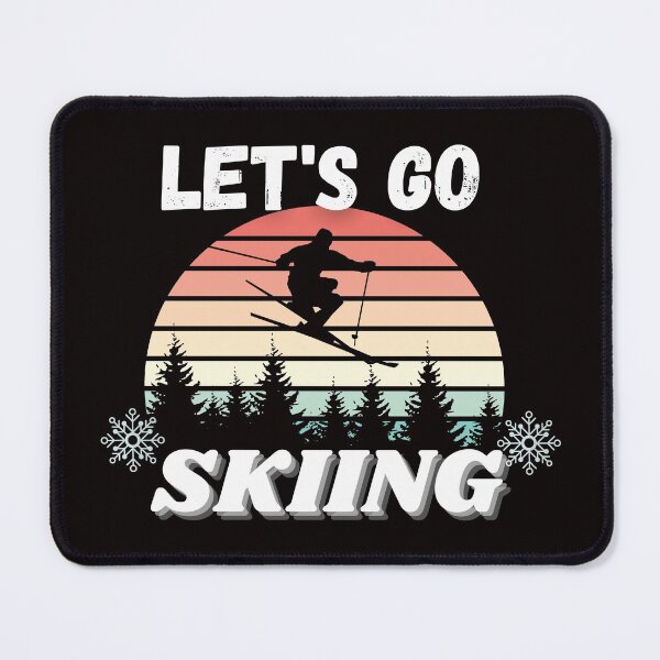 Item preview, LET'S GO SKIING,CUTE VINTAGE SKIING designed and sold by justbejoker.