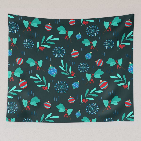 Item preview, Christmas elements pattern on dark backgraund designed and sold by Pretty-spirit.