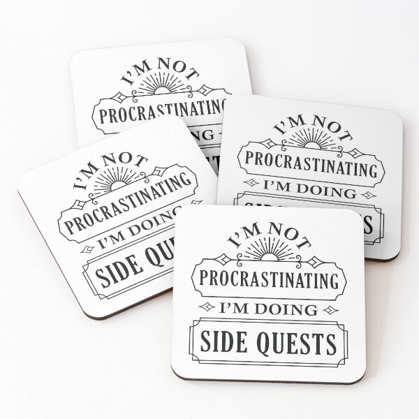 Item preview, I’m Not Procrastinating I’m Doing Side Quests designed and sold by cherrific.