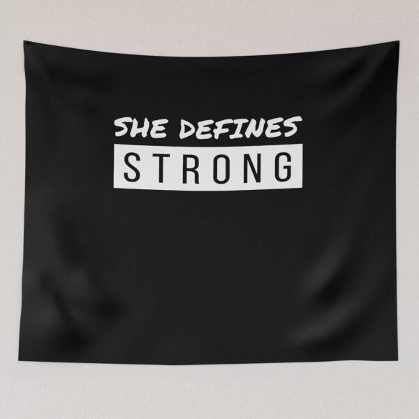 Item preview, She Defines Strong T-shirt,Gift Idea, Graphic Tee,Strong Women T-Shirt designed and sold by Djikou.
