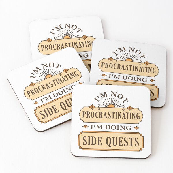 Item preview, I’m Not Procrastinating I’m Doing Side Quests designed and sold by cherrific.