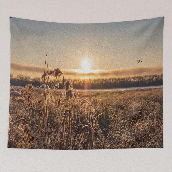 Item preview, Sunrise at the lake after the first real snow of the season - designed and sold by FelCastro.