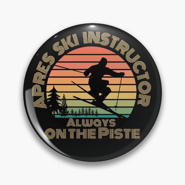 Item preview, Apres Ski Instructor, vintage sunset, retro vibe,  designed and sold by allycat57.