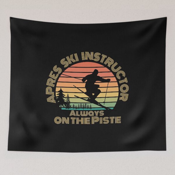 Item preview, Apres Ski Instructor, vintage sunset, retro vibe,  designed and sold by allycat57.