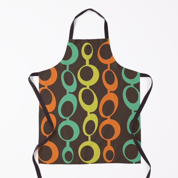 Item preview, Brightly Colored Mid Century Modern Bubbles on Brown designed and sold by LisWilliams.