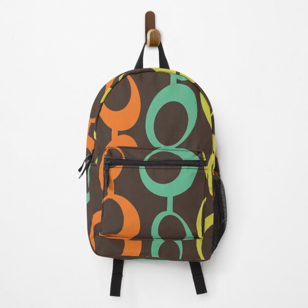 Item preview, Brightly Colored Mid Century Modern Bubbles on Brown designed and sold by LisWilliams.