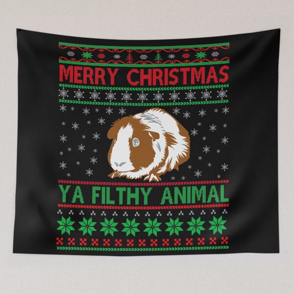 Item preview, Merry Christmas ya filthy animal- Funny Christmas  designed and sold by Designs Of all kinds.