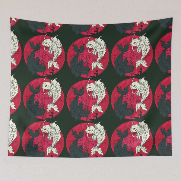 Item preview, Japanese angry fish artwork design designed and sold by designbyuzi.