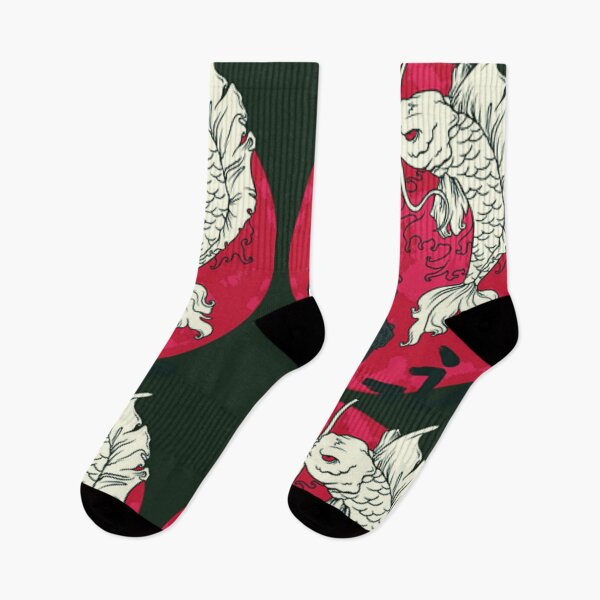 Item preview, Japanese angry fish artwork design designed and sold by designbyuzi.