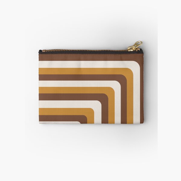 Item preview, Retro geometric brown and orange pattern designed and sold by Cardinal Designs.