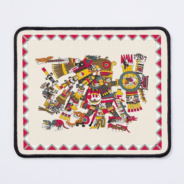 Item preview, Black Tezcatlipoca Framed Tapestry - Codex Borgia designed and sold by kernowerno.