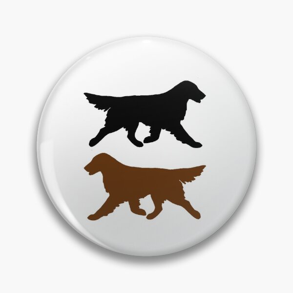 Item preview, Black and Liver Flat-Coated Retrievers designed and sold by MarshBec.