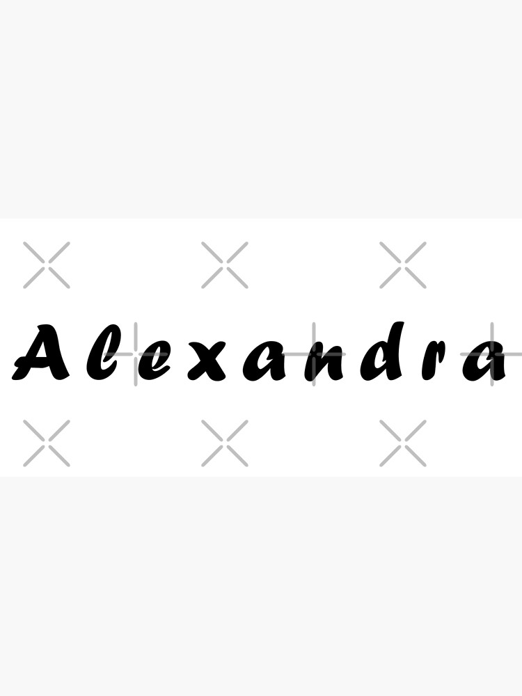 "Alexandra name" Poster for Sale by gmstockstudio Redbubble