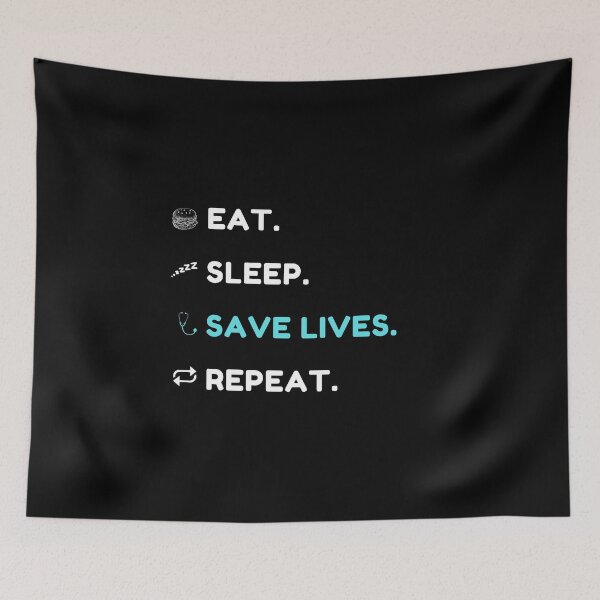 Item preview, Eat sleep save lives repeat, keep calm and save lives, nurse,  designed and sold by oufa.