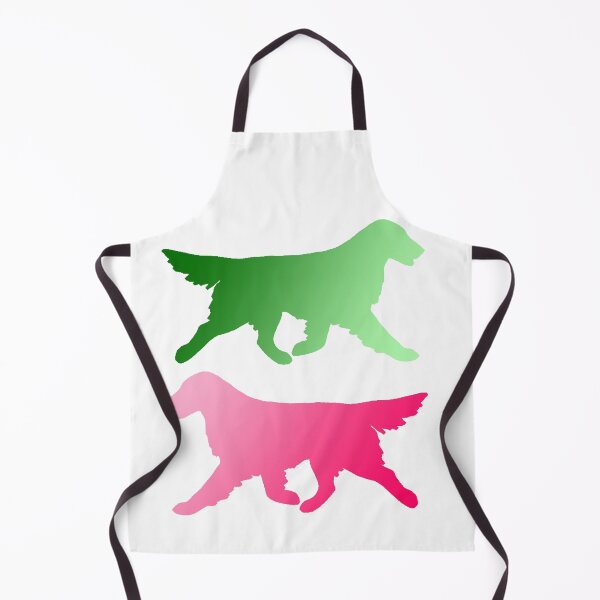 Item preview, Pink and Green Flat-Coated Retriever designed and sold by MarshBec.