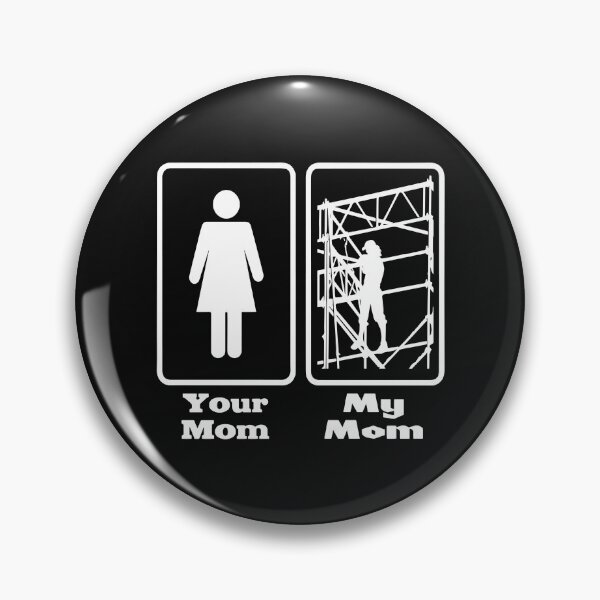Item preview, MY MOM/YOUR MOM/WHITE designed and sold by ScaffoldMob.