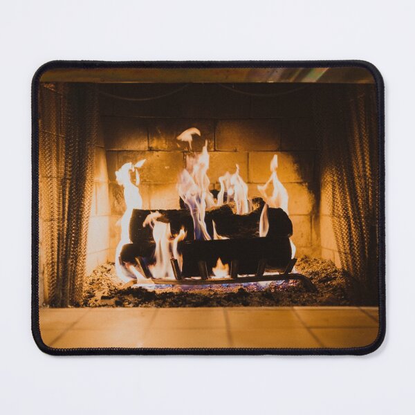 Item preview, Cozy Winter Fireplace  designed and sold by newburyboutique.