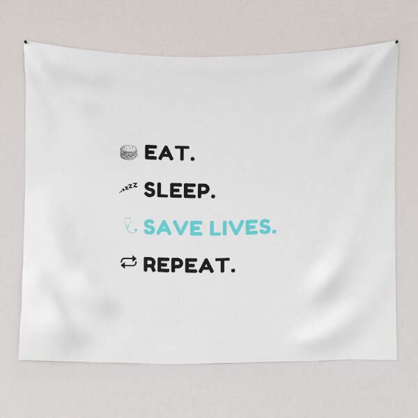 Item preview, Eat sleep save lives repeat, keep calm and save lives, nurse,  designed and sold by oufa.