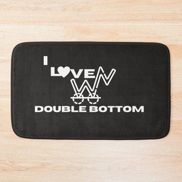 Item preview, I love double bottom- Funny – Chart lover- Unique gift for stock market, crypto, options trader, forex traders and day traders  designed and sold by TradingTeesKids.