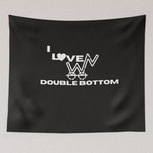 Item preview, I love double bottom- Funny – Chart lover- Unique gift for stock market, crypto, options trader, forex traders and day traders  designed and sold by TradingTeesKids.