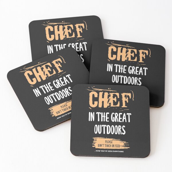 Item preview, Chef in the Great Outdoors. Chefs/Cooks funny sayings on T-Shirt, Sticker, Poster. designed and sold by funnycolors.