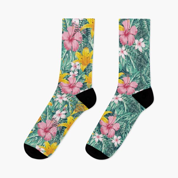 Item preview, Pattern Of Tropical Leaves And Flowers. designed and sold by Bodino.