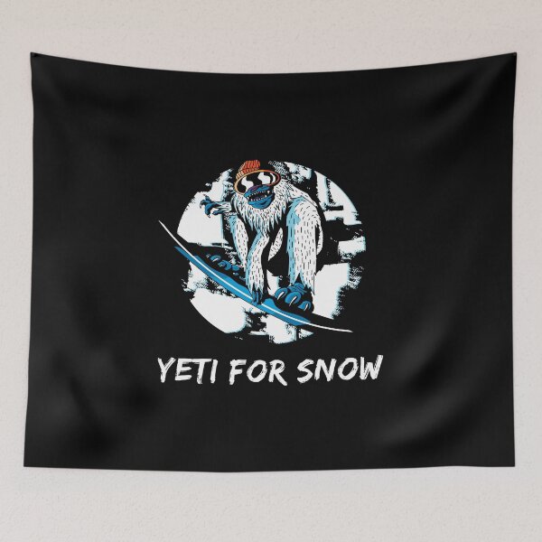 Item preview, Snowboarding Yeti for Snow / Snowboarder Winter Sports Art design designed and sold by CreatedByHeidi.