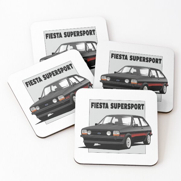 Item preview, Ford Fiesta Mk1 1300 Supersport Black designed and sold by Hamilton illustrations.