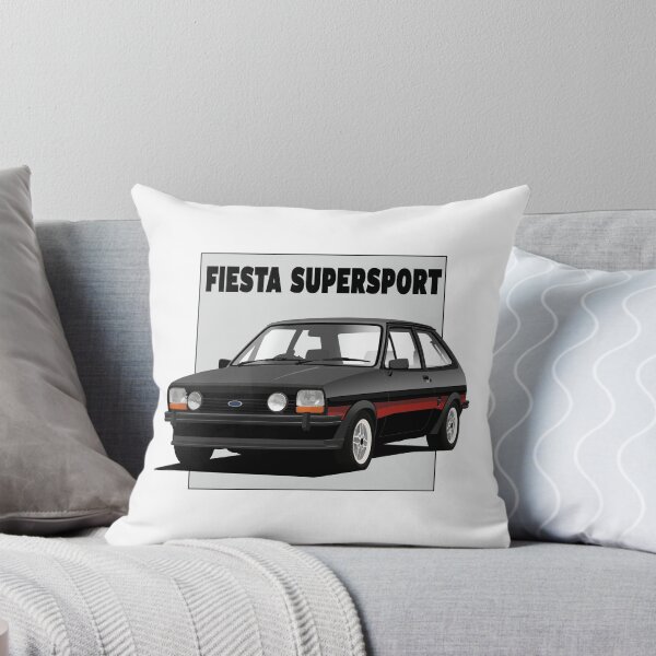 Artikelvorschau, Ford Fiesta Mk1 1300 Supersport Schwarz entworfen und verkauft von Hamilton illustrations.