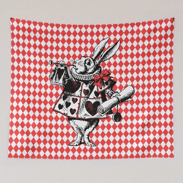 Item preview, Alice In Wonderland White Rabbit in Red designed and sold by Pixelchicken.