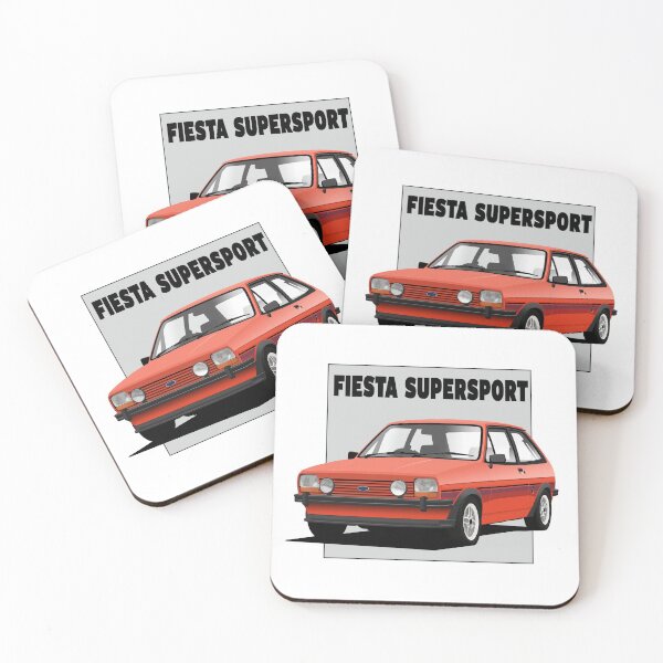 Item preview, Ford Fiesta Mk1 1300 Supersport Sunburst Red designed and sold by Hamilton illustrations.
