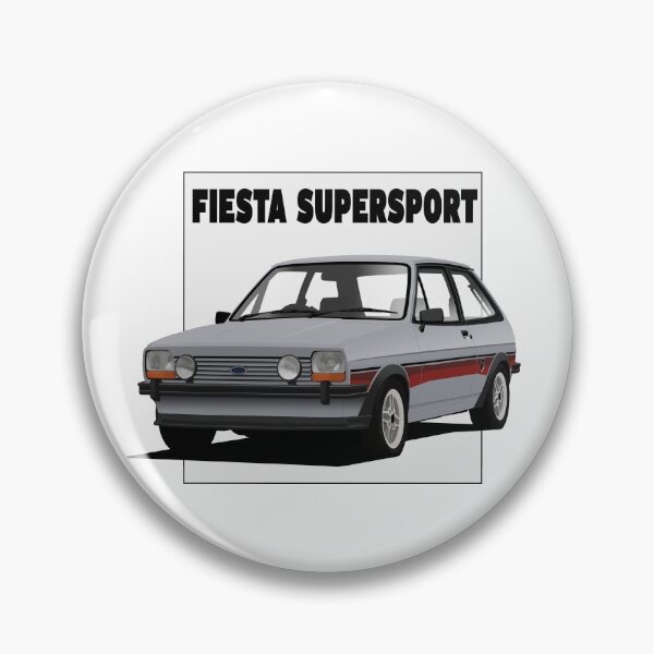 Item preview, Ford Fiesta Mk1 1300 Supersport Strato Silver designed and sold by Hamilton illustrations.