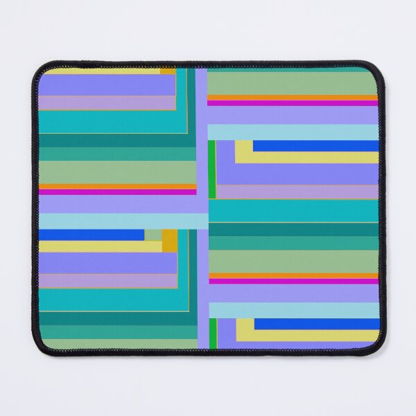Item preview, Bright stripes in blue lavender teal green designed and sold by djrunnels.