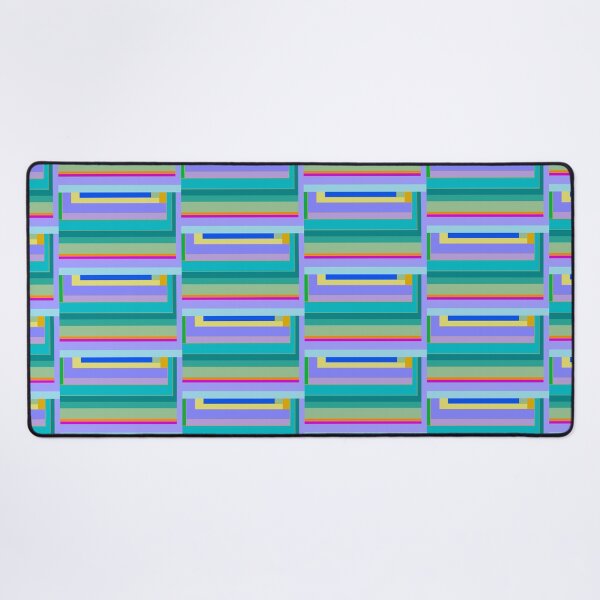 Item preview, Bright stripes in blue lavender teal green designed and sold by djrunnels.