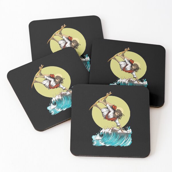 Item preview, Jesus Surfing Christian Cross Funny Surfer designed and sold by Dressed For  Duty.