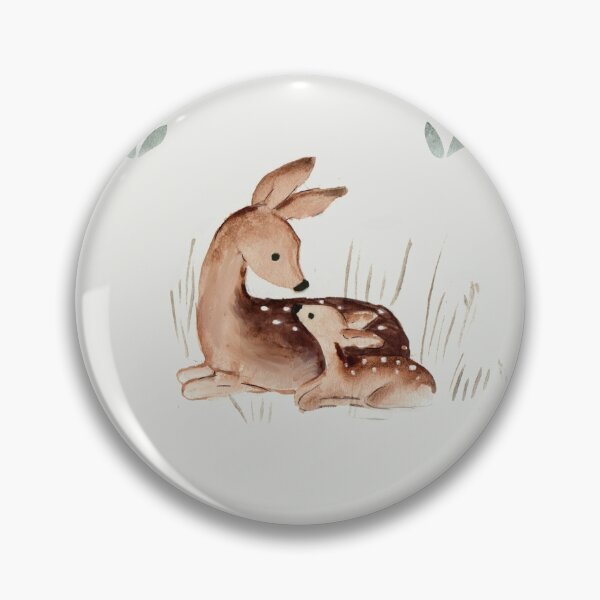 Fawn and hedgehog Pin