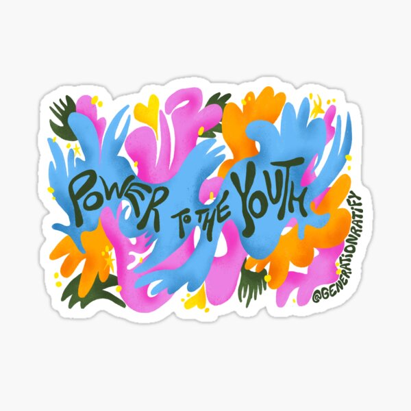 Power to the Youth Sticker