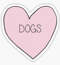 Dog Heart Sticker Sticker
