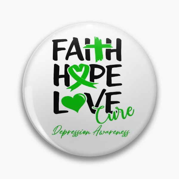 Item preview, Faith Hope Love Cure Depression Awareness designed and sold by Grooffos.