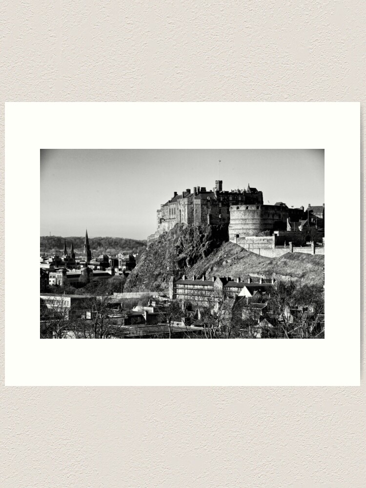 Thumbnail 2 of 3, Art Print, The Castle designed and sold by darkedinburgh.