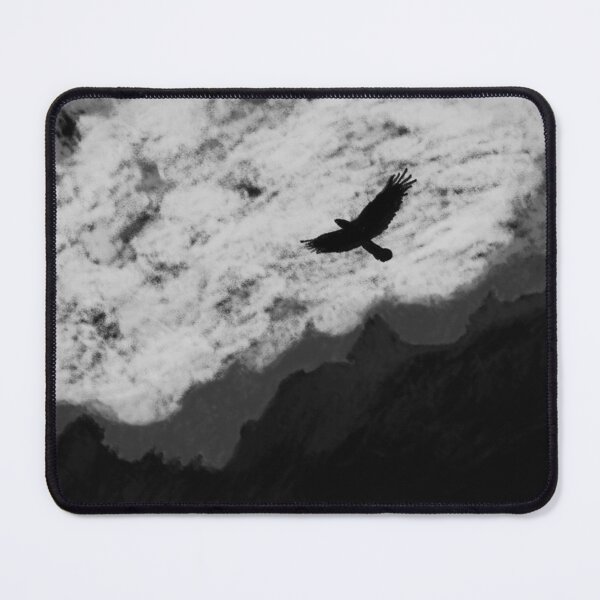 Item preview, Eagle flight at dusk | animal decor black and white designed and sold by NathBros.