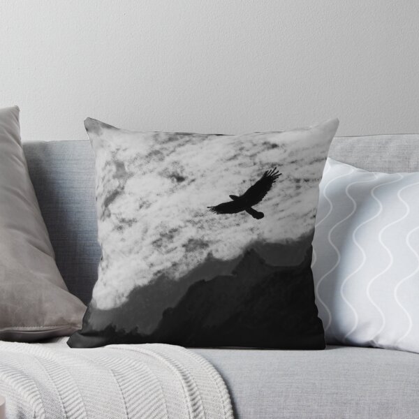 Item preview, Eagle flight at dusk | animal decor black and white designed and sold by NathBros.
